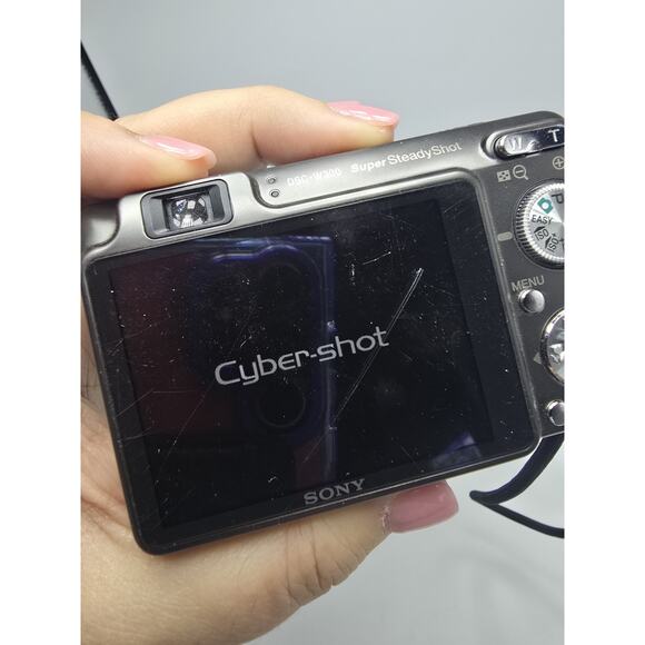 Sony Camera Cyber-shot DSC-W300 13.6MP Digital Camera Gray Good Condition - Picture 8 of 9